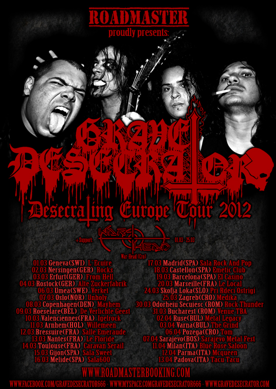 Grave Desecrator Eurotour 2012