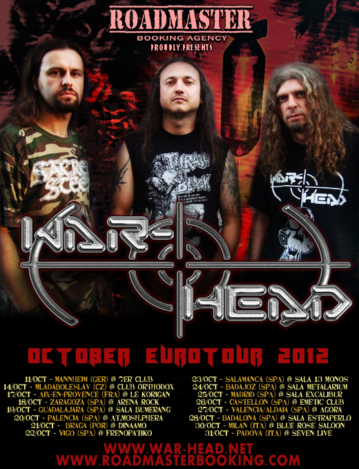 War-Head - Flyer Tour October 2012