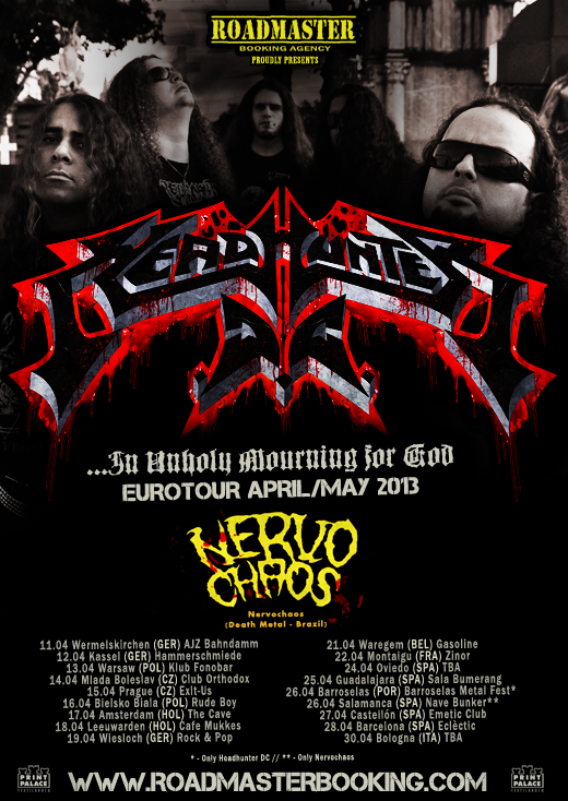 HEADHUNTER DC Flyer Eurotour 2013 